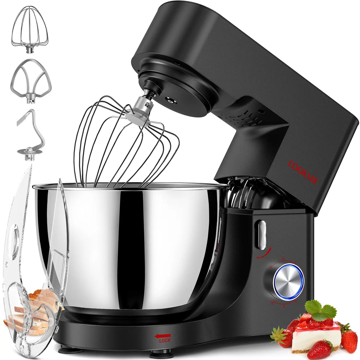 COOKLEE 9.5 Qt Stand Mixer