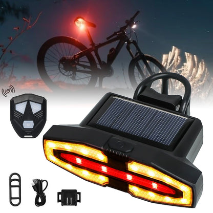Solar Bike Tail Light – 5 Modes, USB Rechargeable