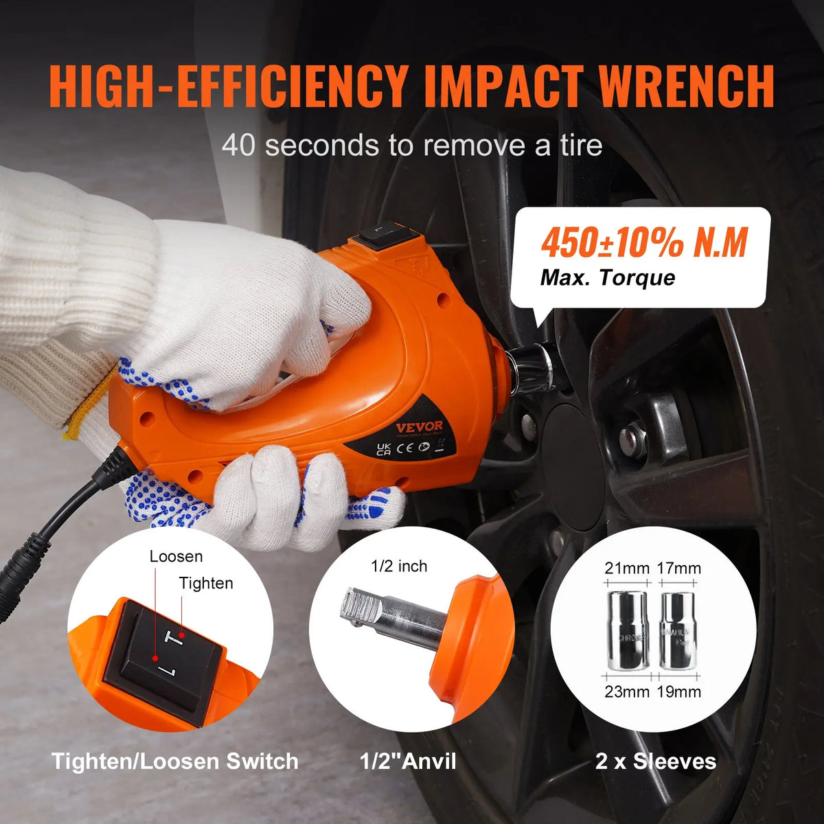 VEVOR 12-in-1 Electric Car Jack 5Ton