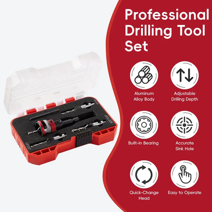 ALPHASTART Countersink Drill Bit Set, 4PCS