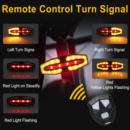 Solar Bike Tail Light – 5 Modes, USB Rechargeable