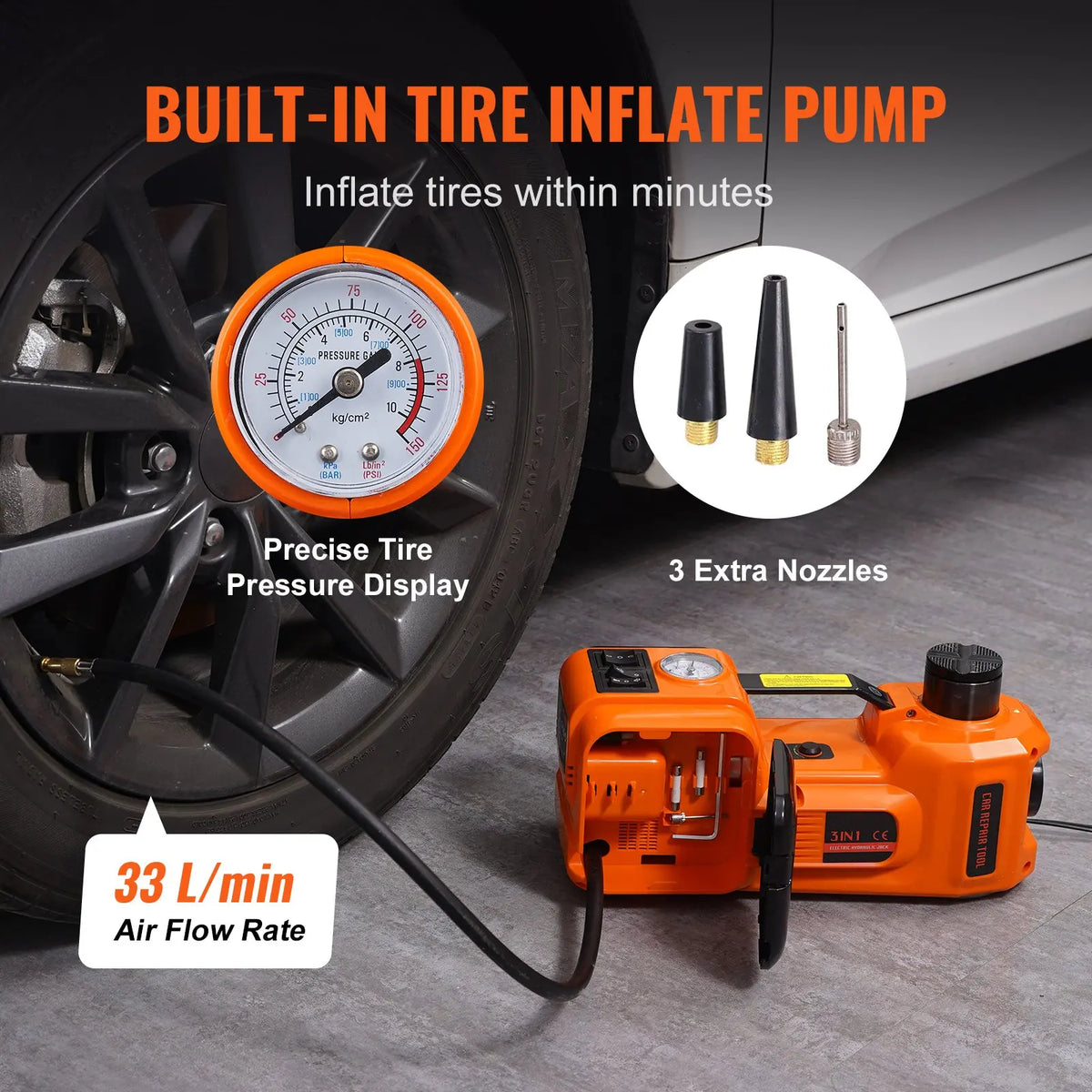 VEVOR 12-in-1 Electric Car Jack 5Ton