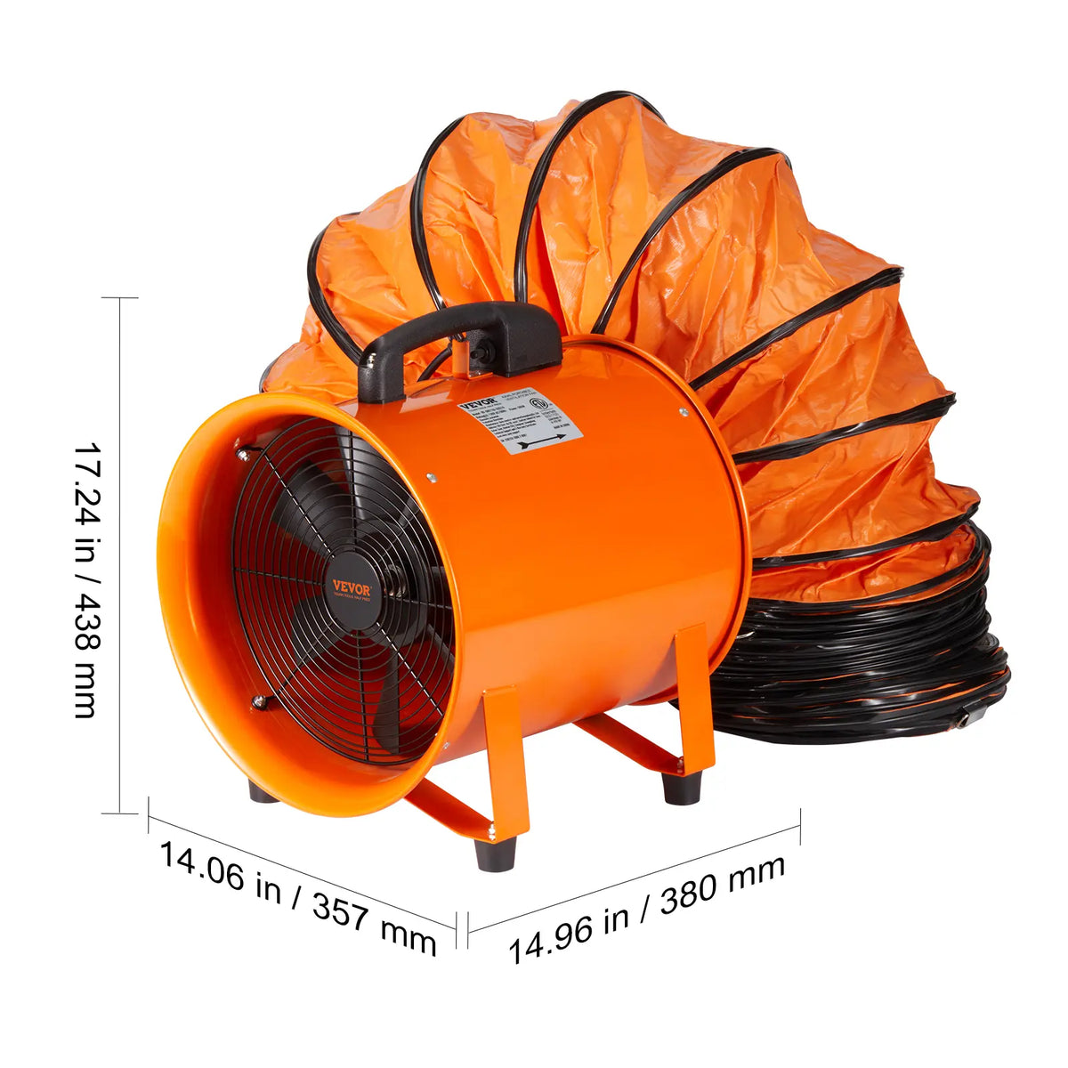VEVOR Portable Ventilator with Duct Hose