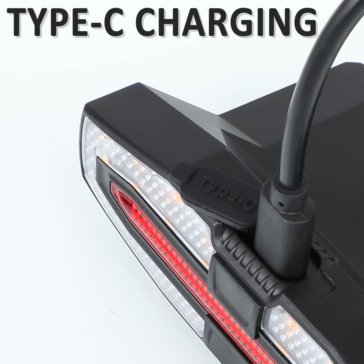 Solar Bike Tail Light – 5 Modes, USB Rechargeable