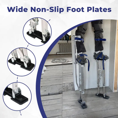 Aluminum Drywall Stilts – Adjustable Height