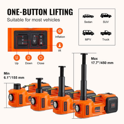 VEVOR 12-in-1 Electric Car Jack 5Ton