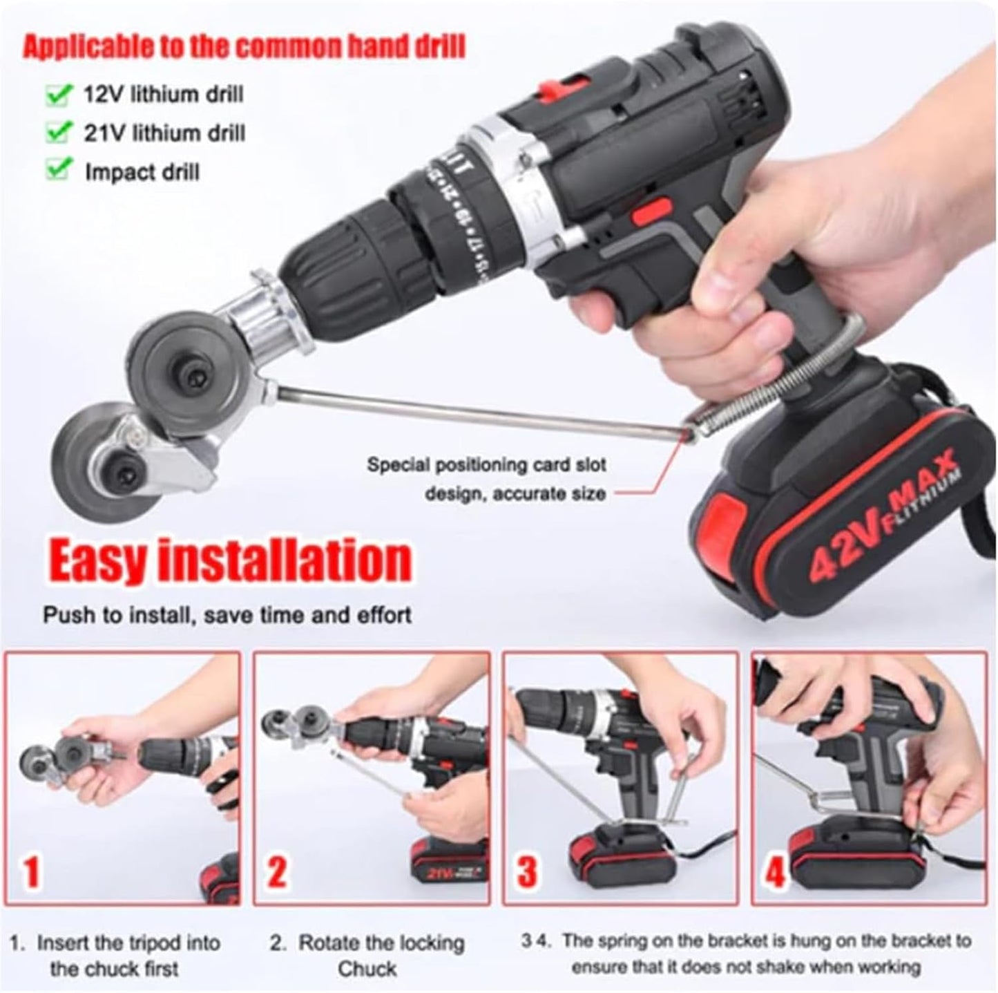 Metal Shear Drill Adapter