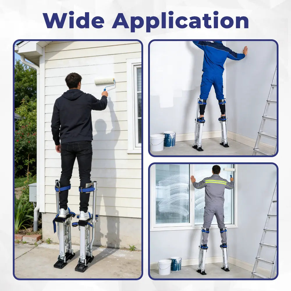 Aluminum Drywall Stilts – Adjustable Height