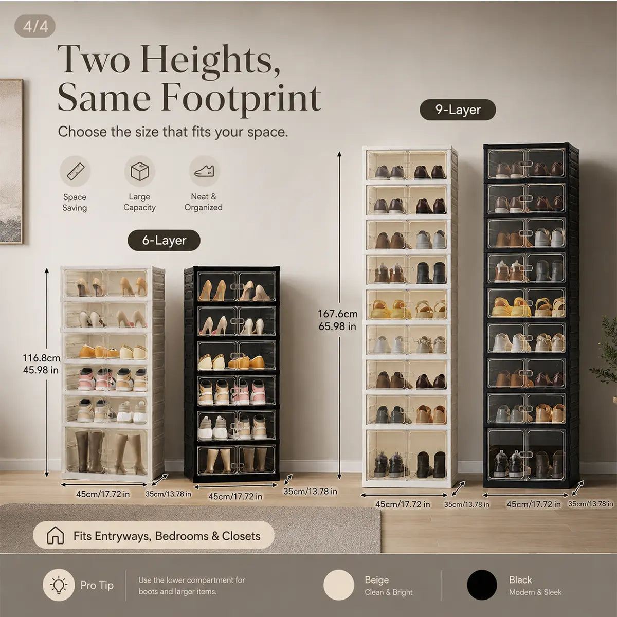 UFORU Folding Shoe Cabinet