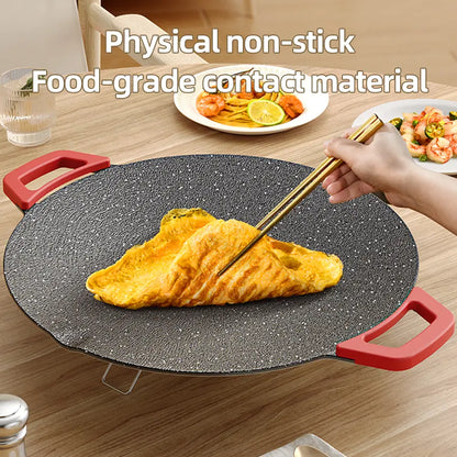 Electric Round Comal Grill – 1000W Indoor Teppanyaki