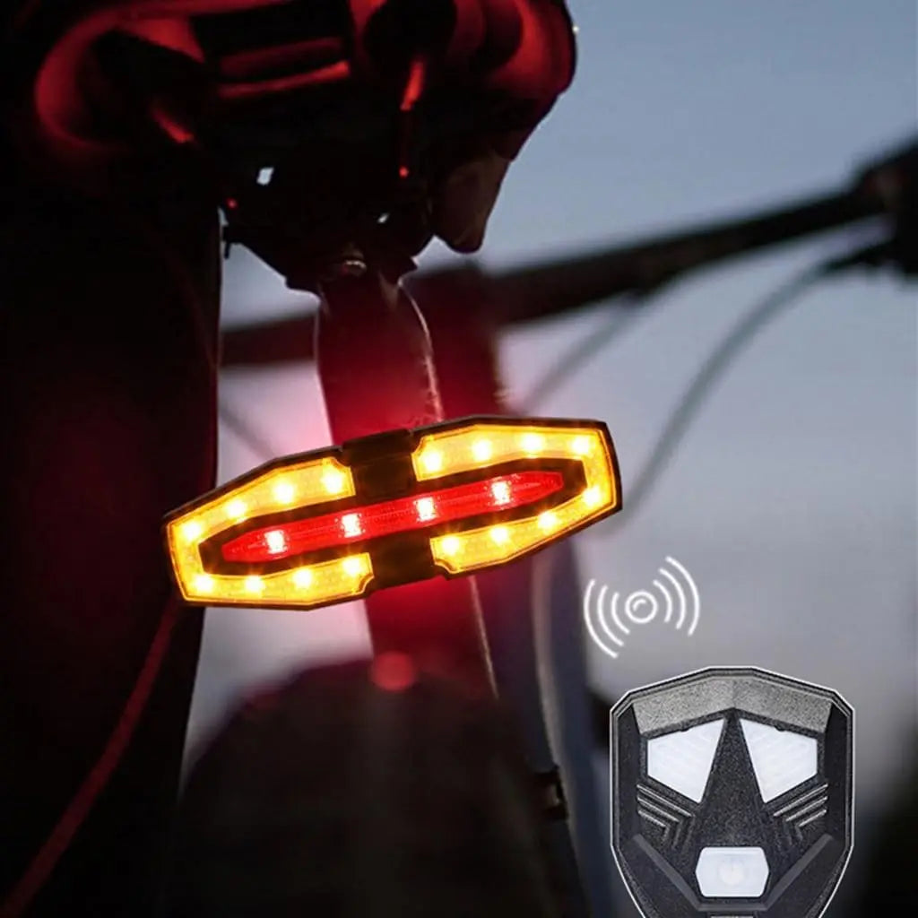 Solar Bike Tail Light – 5 Modes, USB Rechargeable