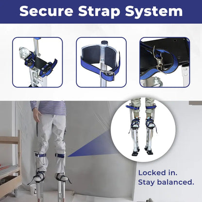 Aluminum Drywall Stilts – Adjustable Height