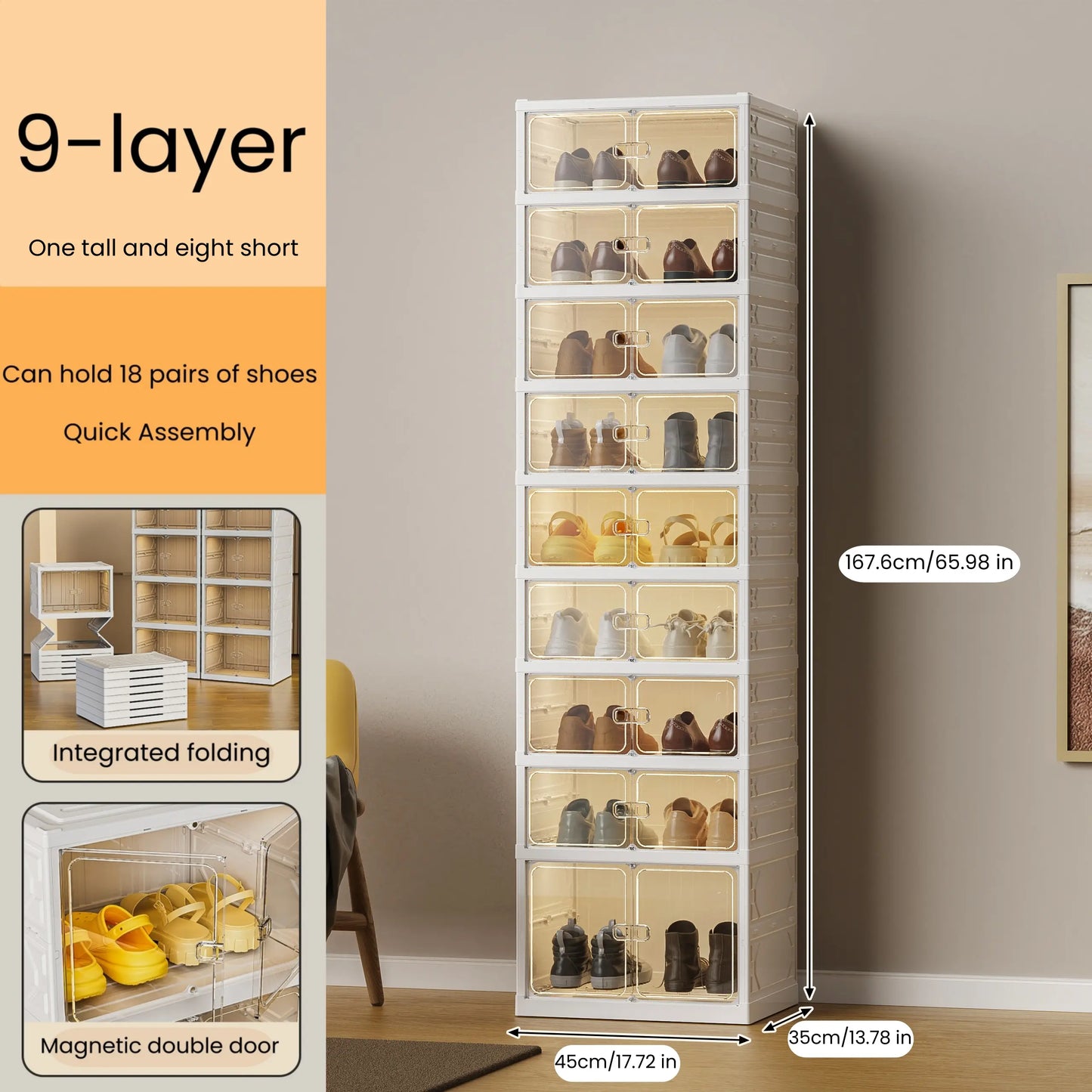 UFORU Folding Shoe Cabinet