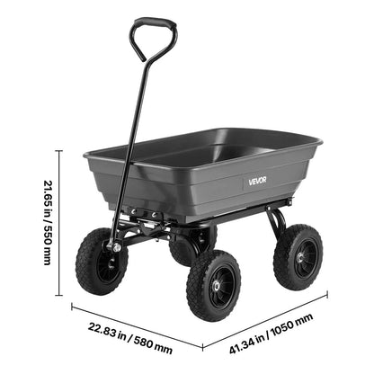 Poly Garden Dump Cart – 2-in-1 Handle
