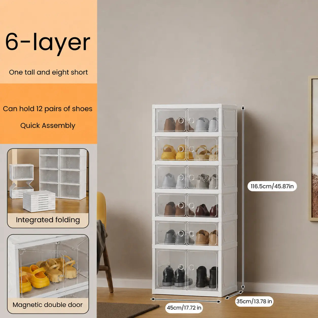 UFORU Folding Shoe Cabinet