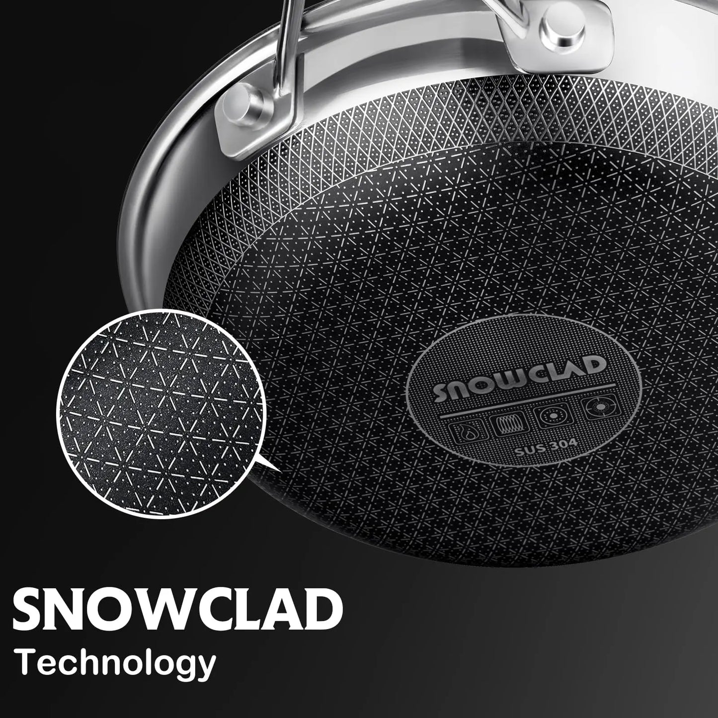 SNOWCLAD Hybrid Nonstick Cookware Set
