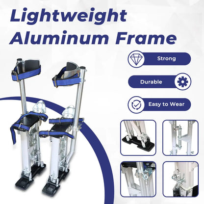 Aluminum Drywall Stilts – Adjustable Height