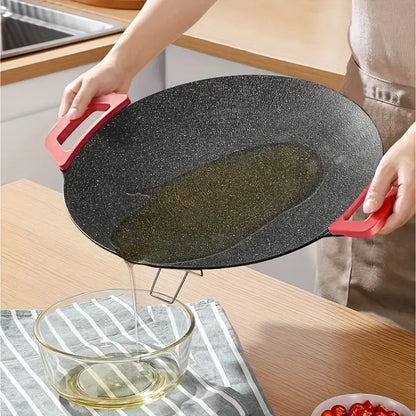 Electric Round Comal Grill – 1000W Indoor Teppanyaki
