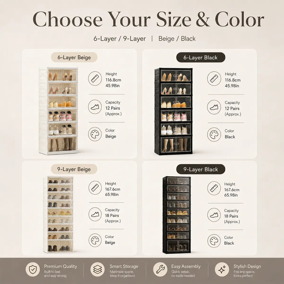 UFORU Folding Shoe Cabinet