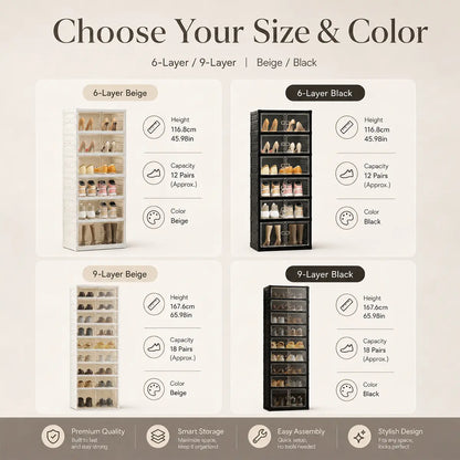 UFORU Folding Shoe Cabinet