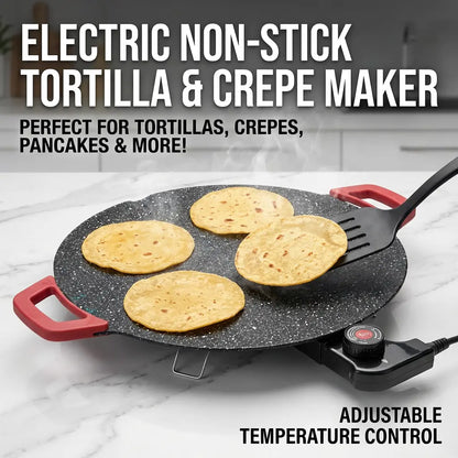 Electric Round Comal Grill – 1000W Indoor Teppanyaki