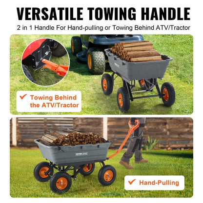 Poly Garden Dump Cart – 2-in-1 Handle