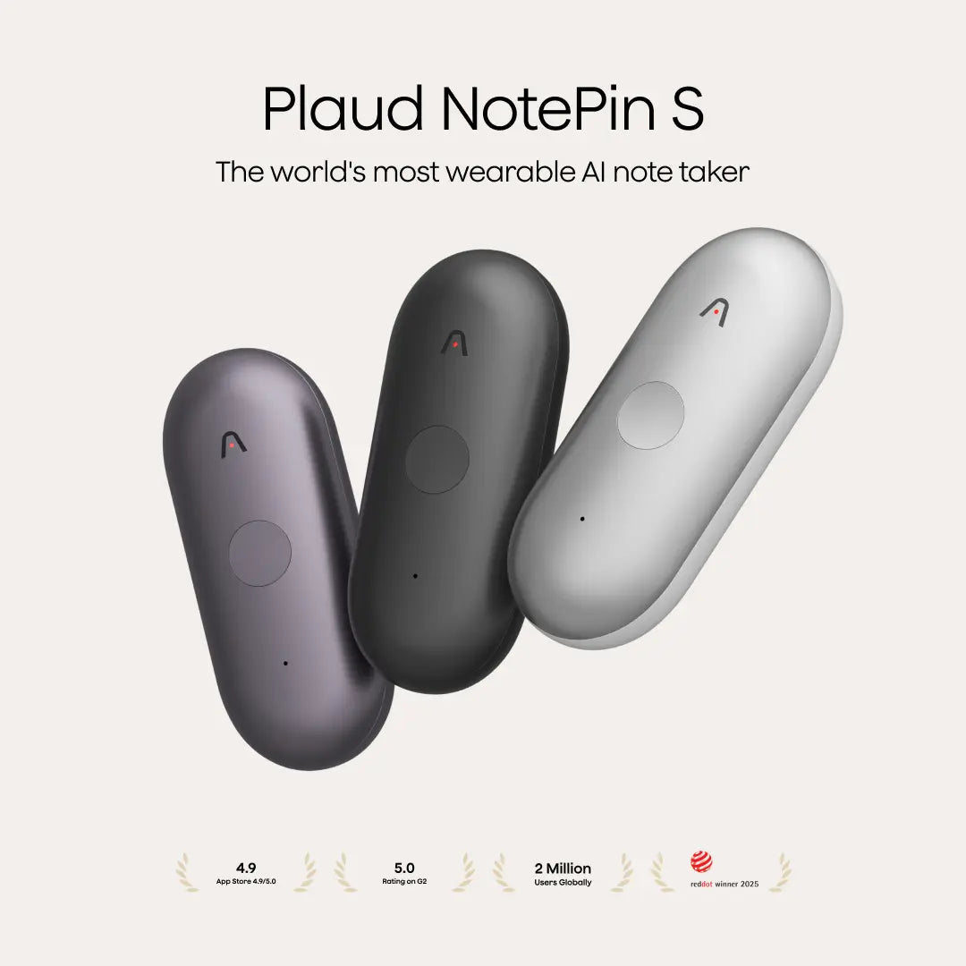 Plaud NotePin S AI Voice Recorder