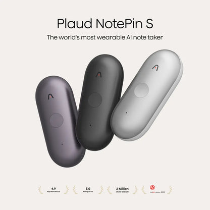 Plaud NotePin S AI Voice Recorder